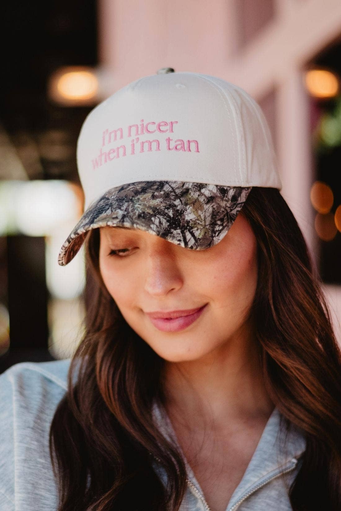 I'm Nicer When I'm Tan Two-Toned Vintage Hats Grad Gift Idea