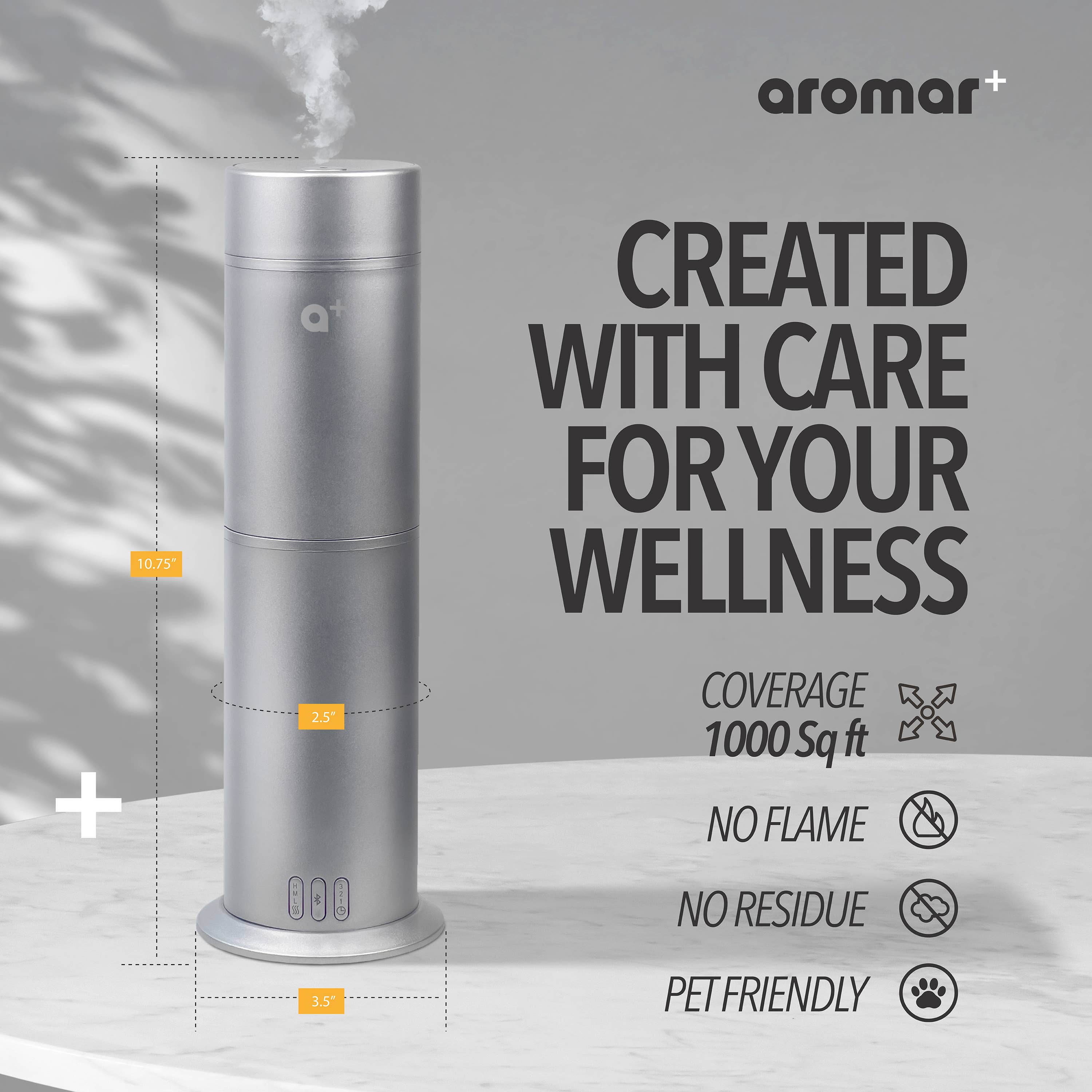 Aromar Plus - Cylinder Waterless Diffuser
