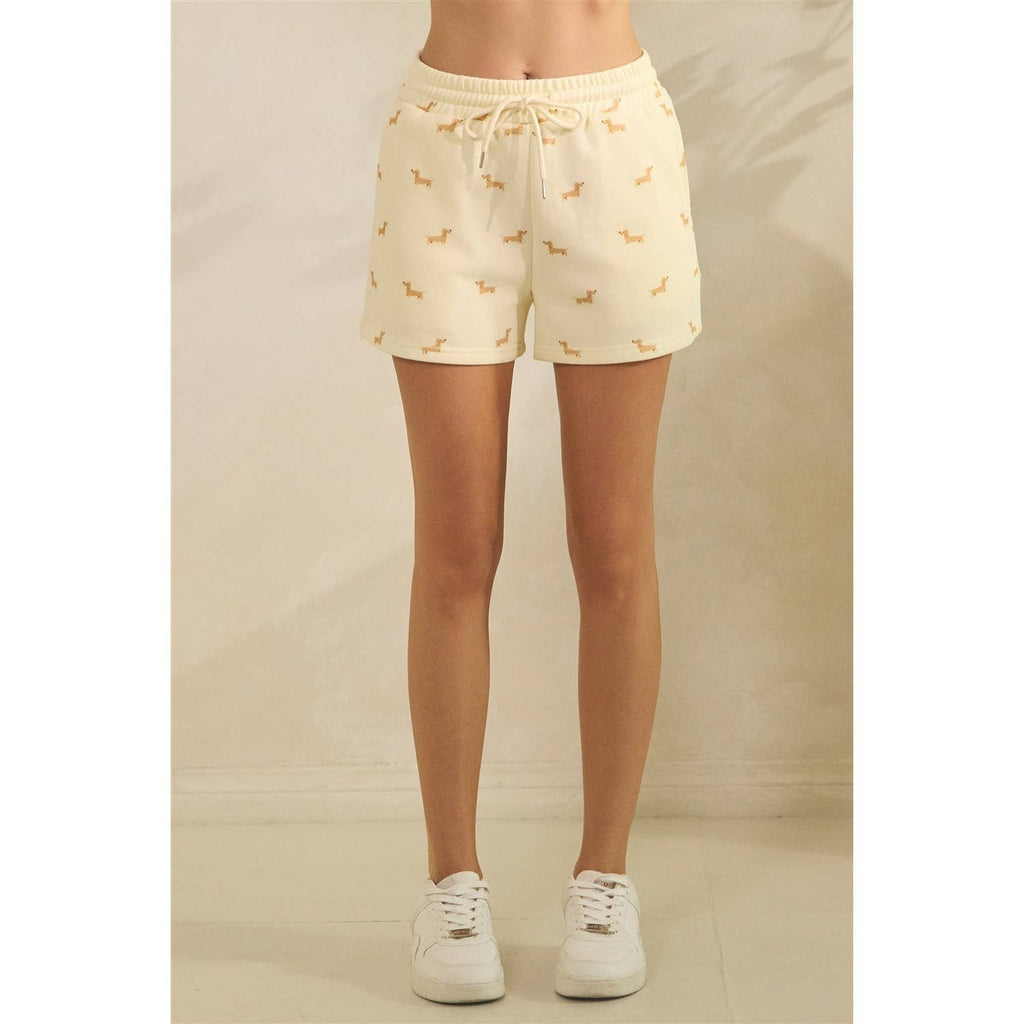 All Over Dog Print Shorts