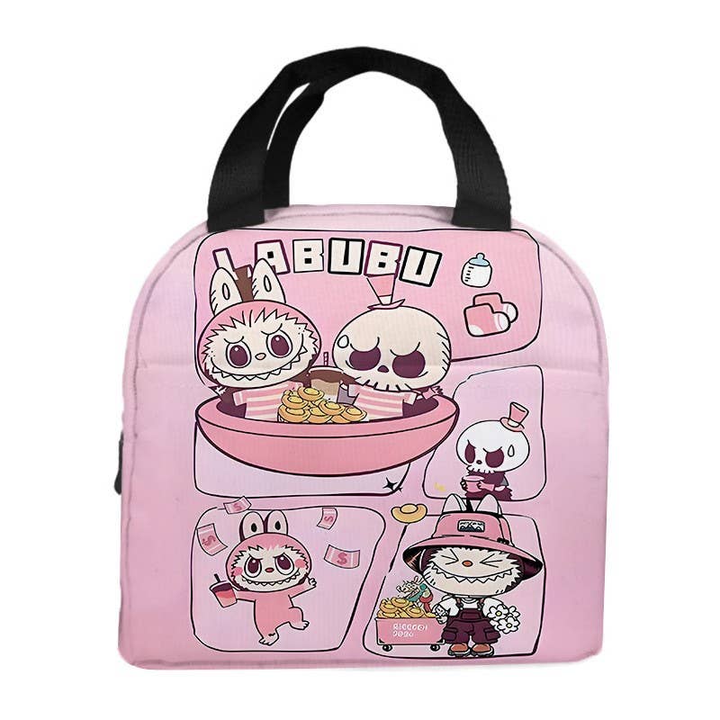 Cute monster lunch bag Aluminum Foil Insulation Bag