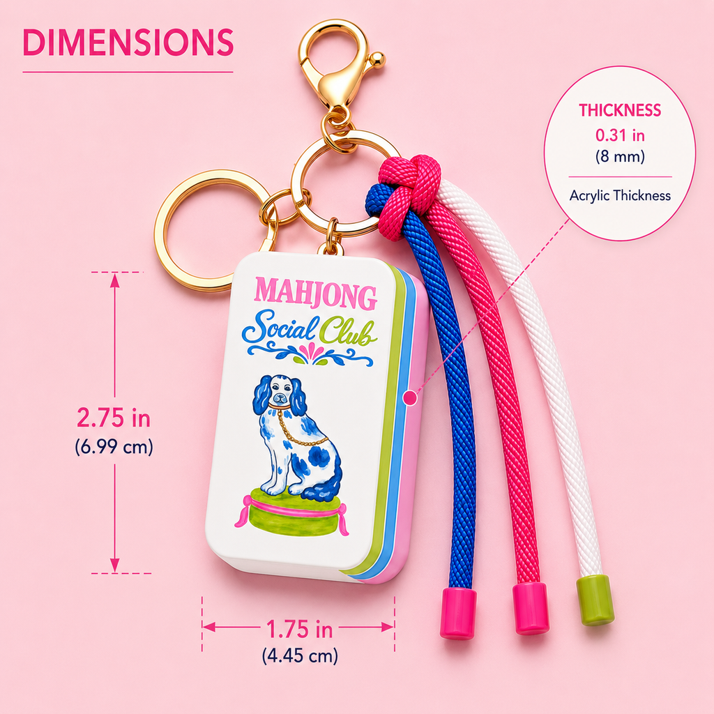 *NEW Mahjong Keychain and Bag Charm | Mahjong Social Club
