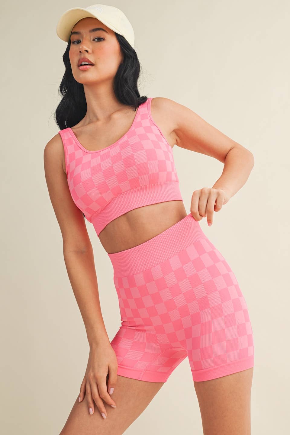 Checkmate Cropped Two Piece Set