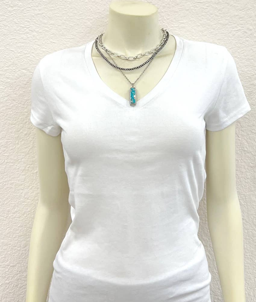 737967, Bar Gemstone Necklace
