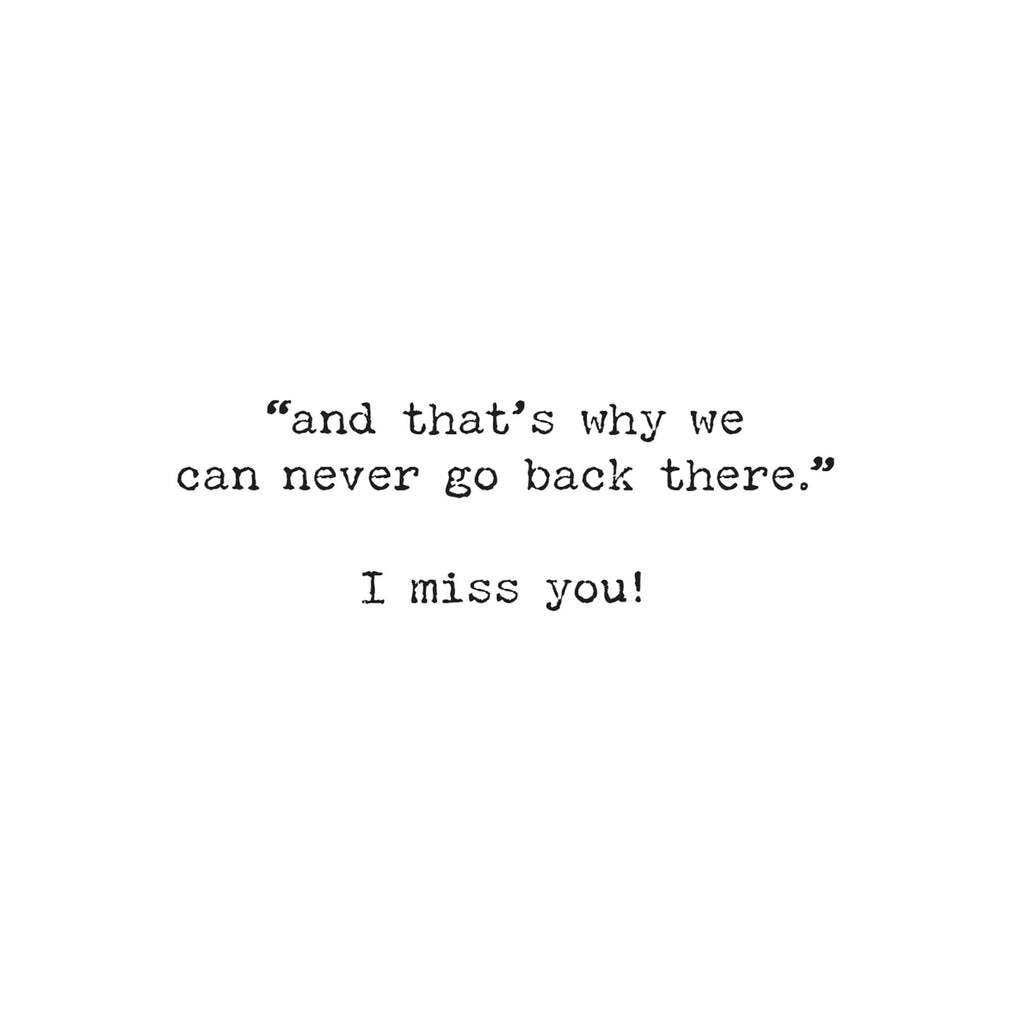 I Miss You Greeting Card