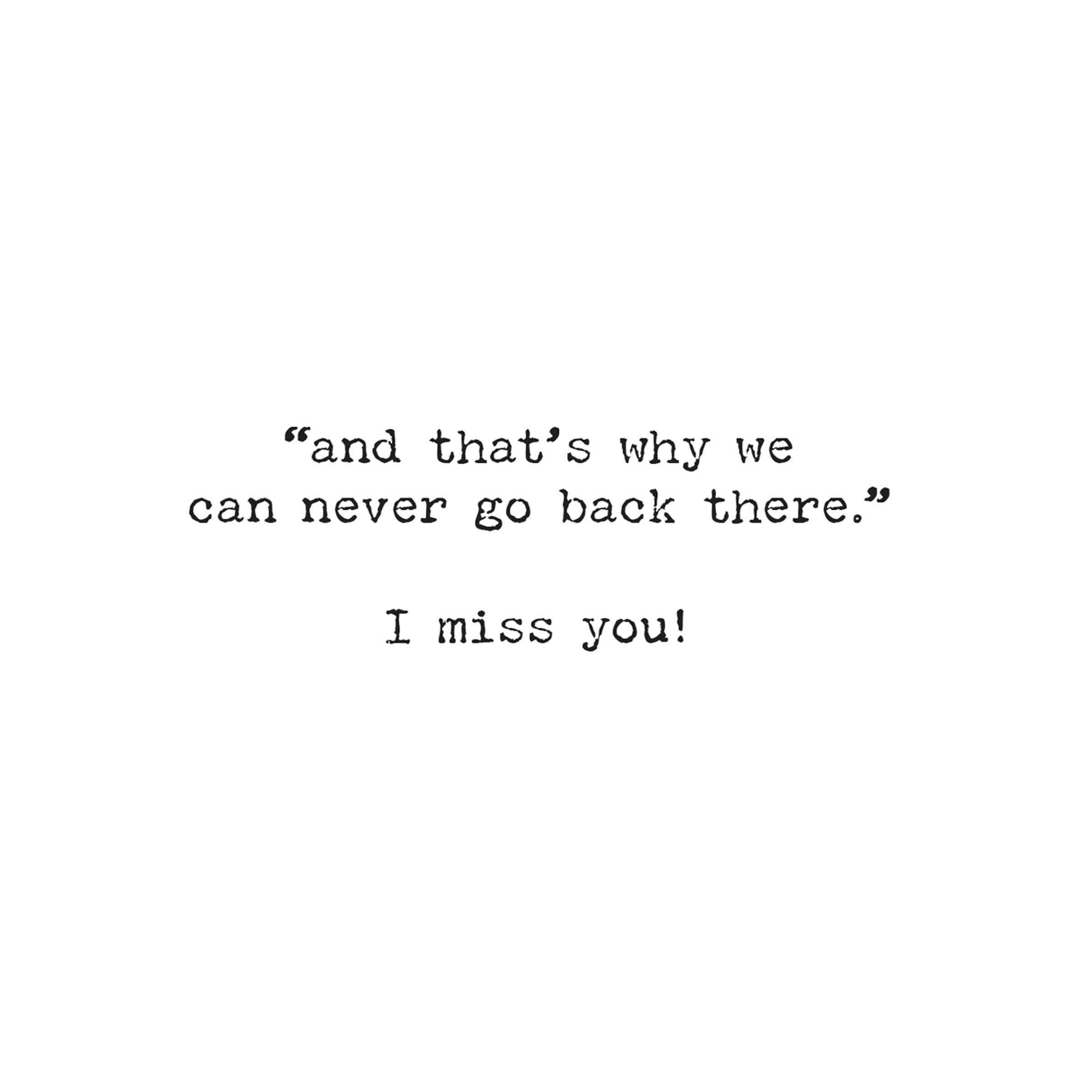 I Miss You Greeting Card