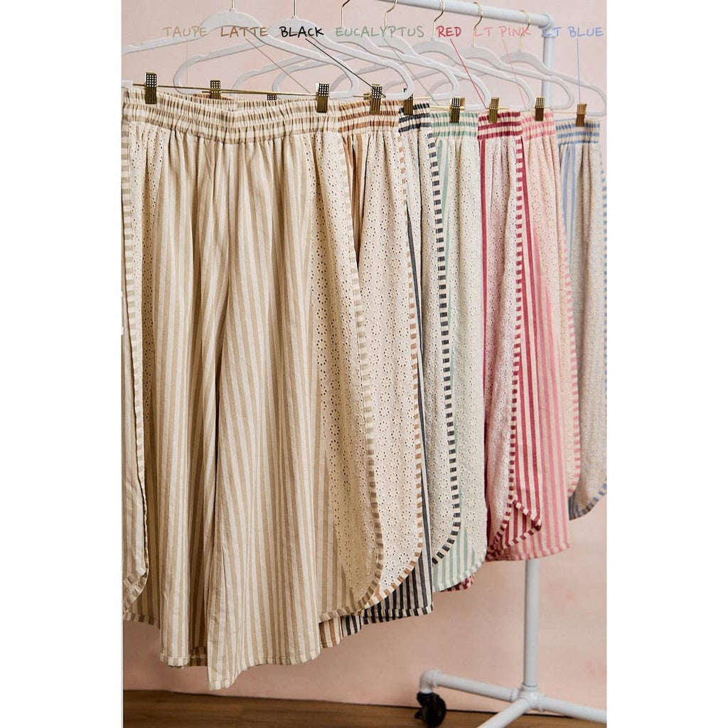 STRIPED WIDE LEG