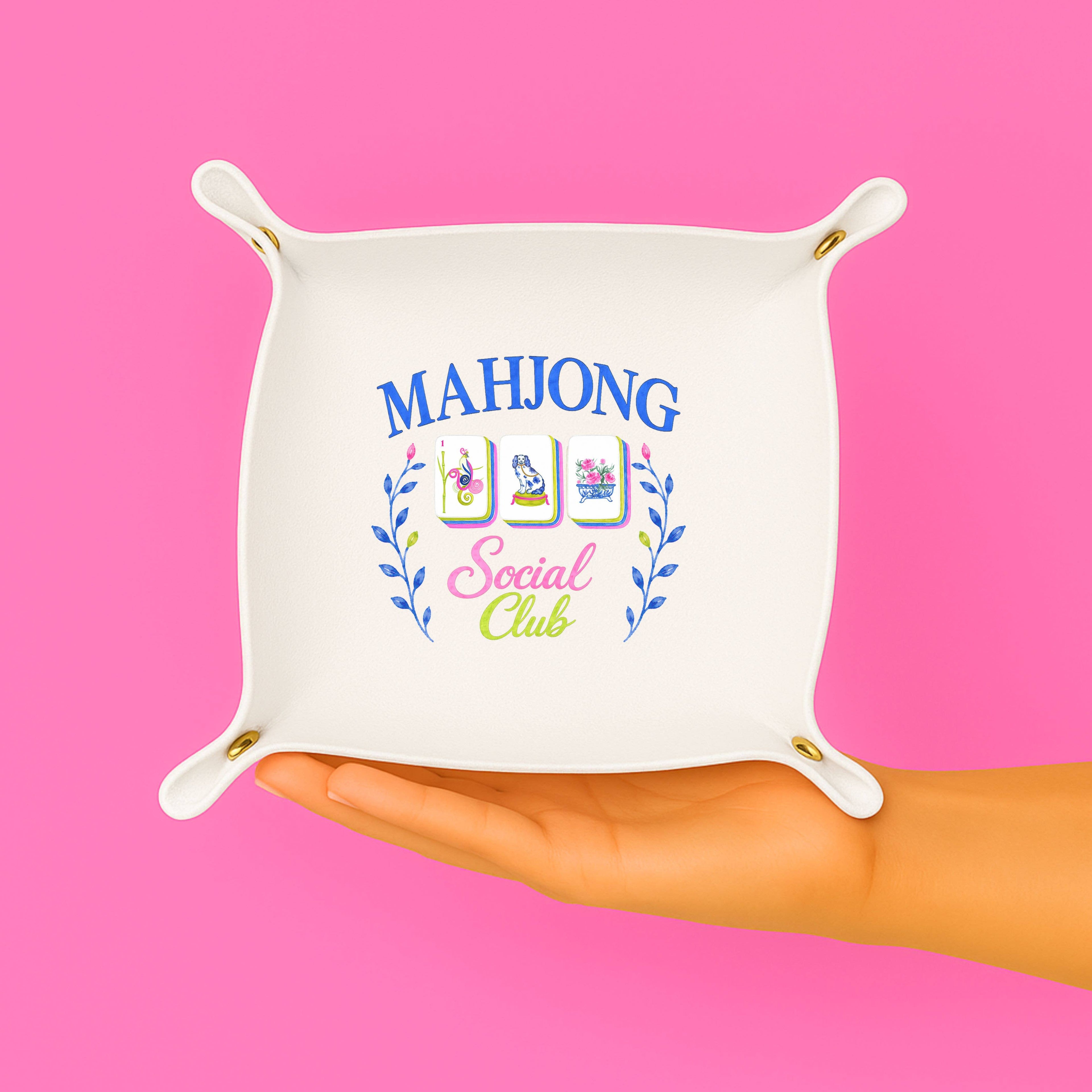 *NEW Mahjong gift Social Club Trinket Gift jewelry catchall