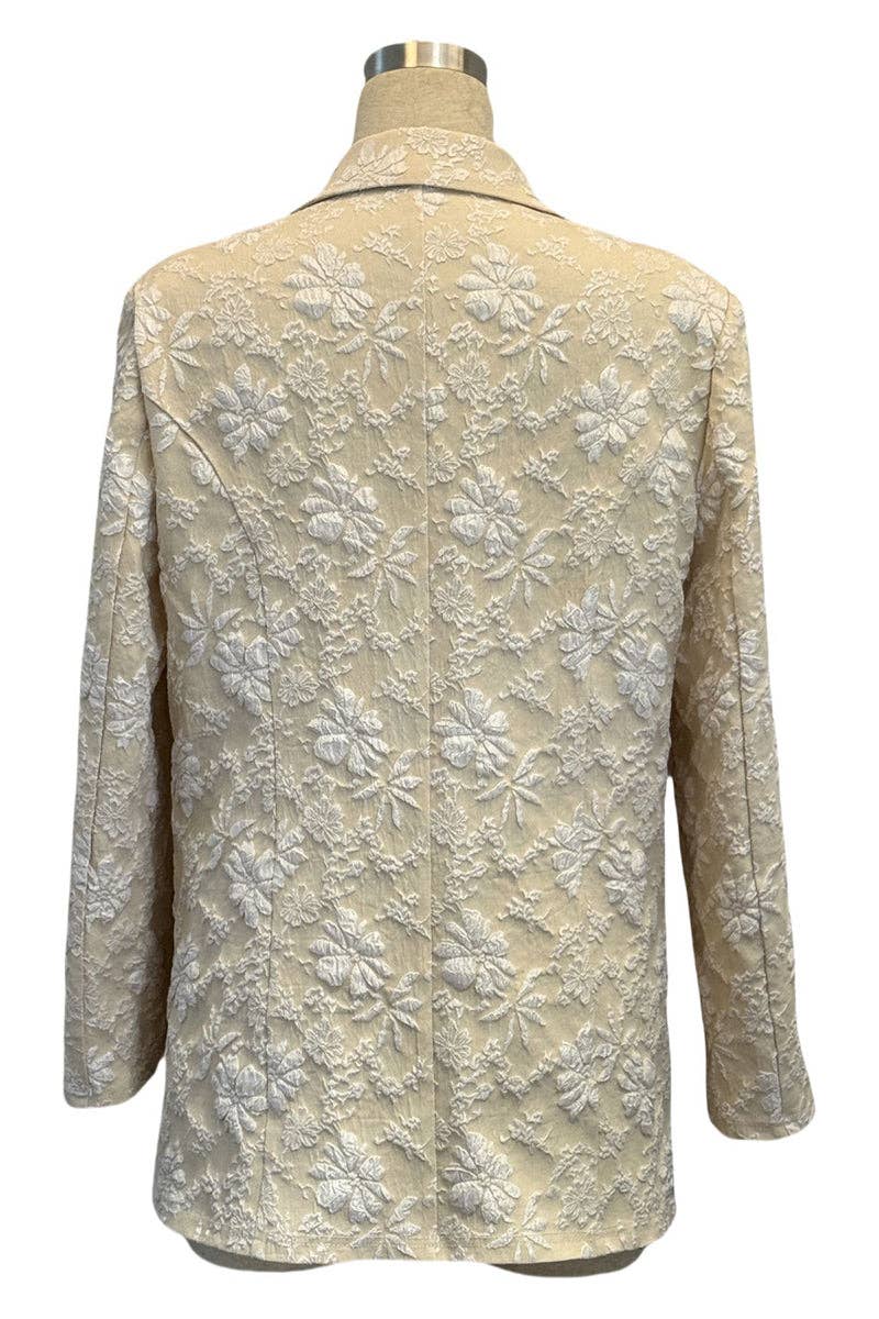 Floral Pattern Blazer