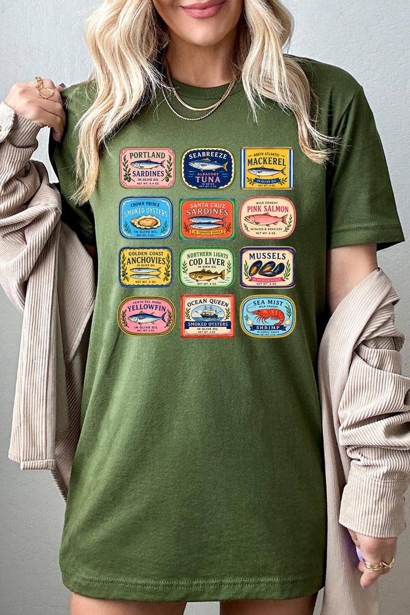 Sardines Market Graphic Tee