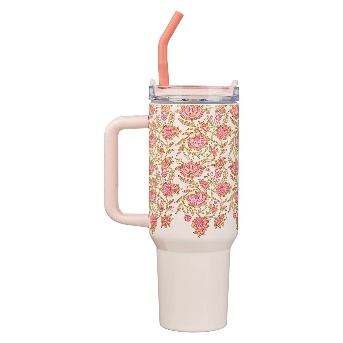 Tumbler w/straw SS Pink Be Still Ps. 46:10