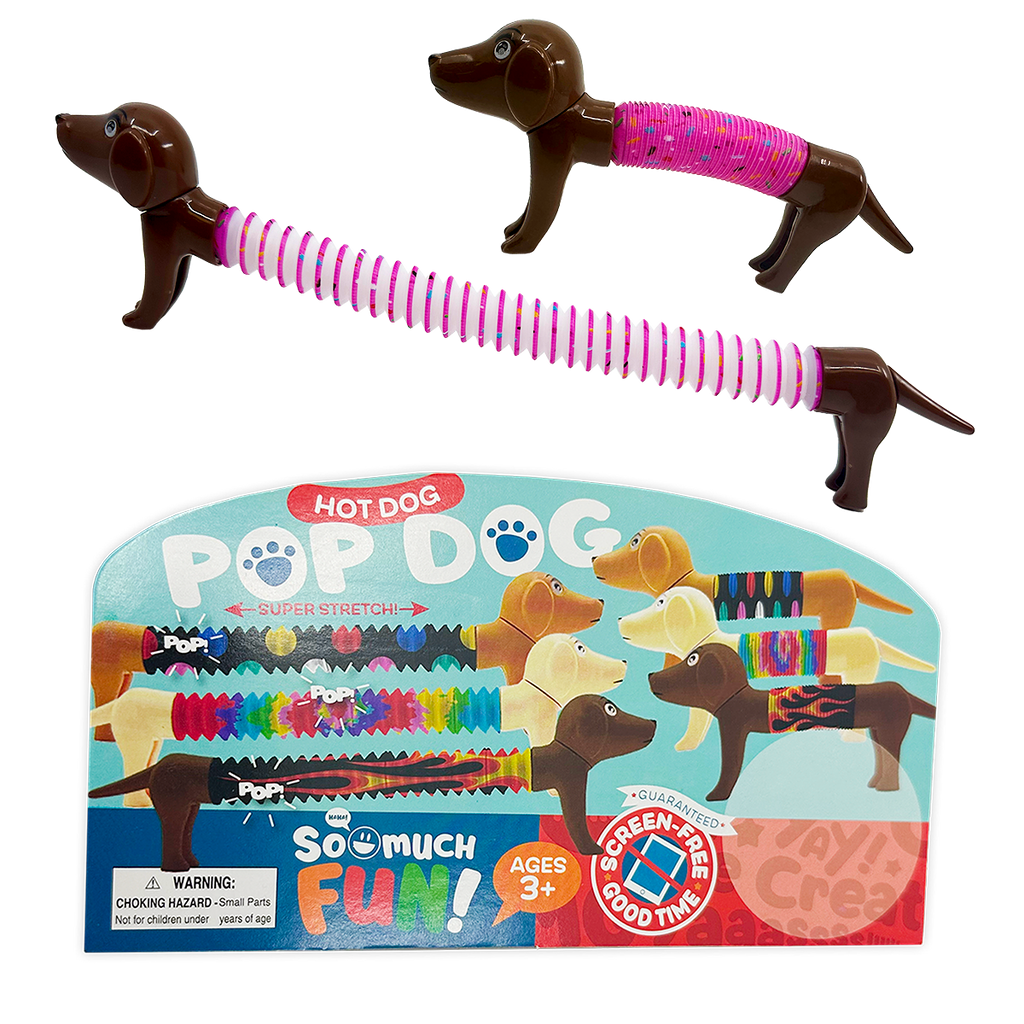 So Much Fun! Bendy Fidget Tube Dog Assortment - 12/Pack