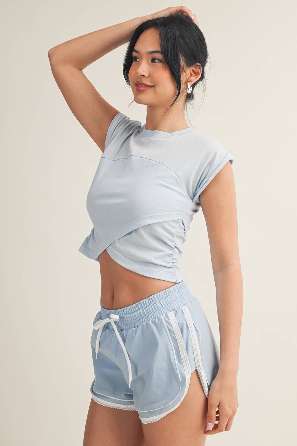 Slub Crossover Top