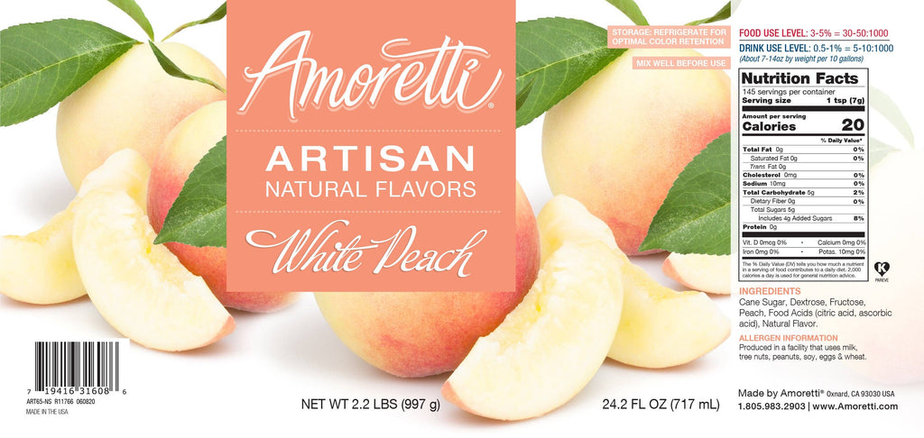 Natural White Peach Artisan Flavor