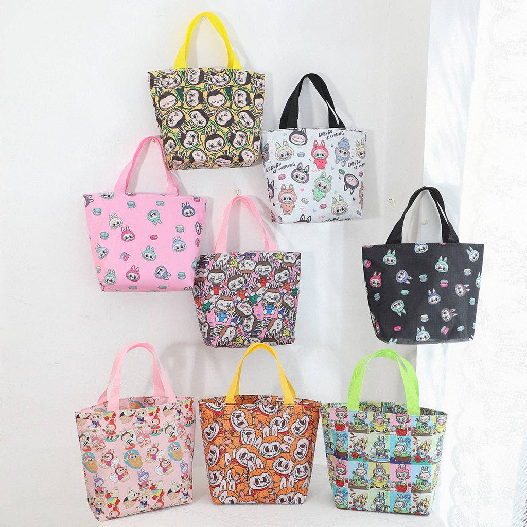 🍱 “Labubu Delight” Cute Monster Waterproof Lunch Box Storage Bag