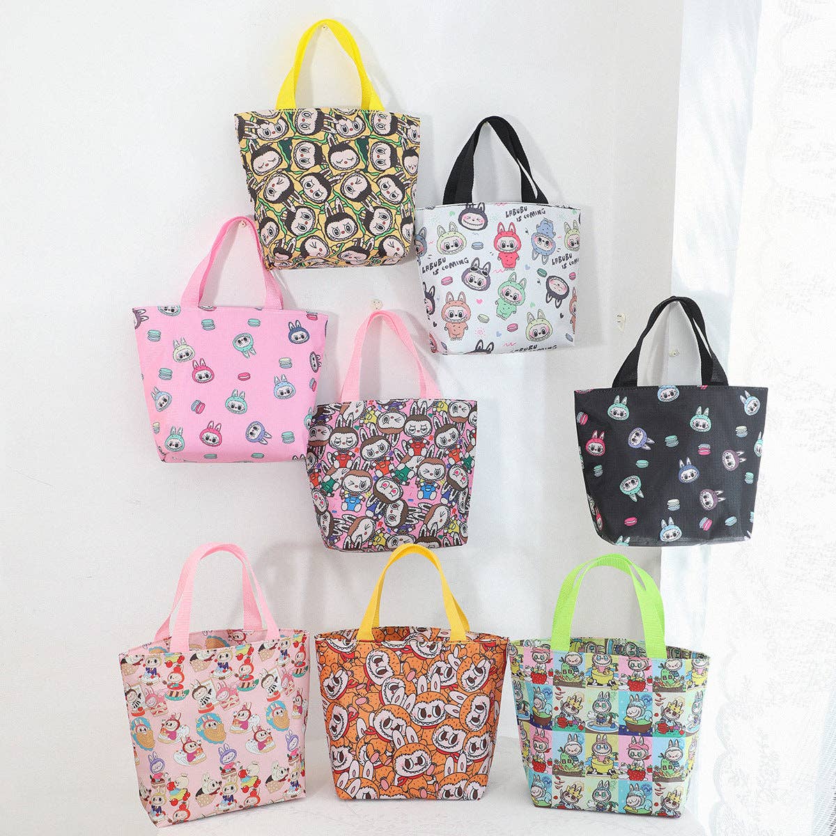 🍱 “Labubu Delight” Cute Monster Waterproof Lunch Box Storage Bag