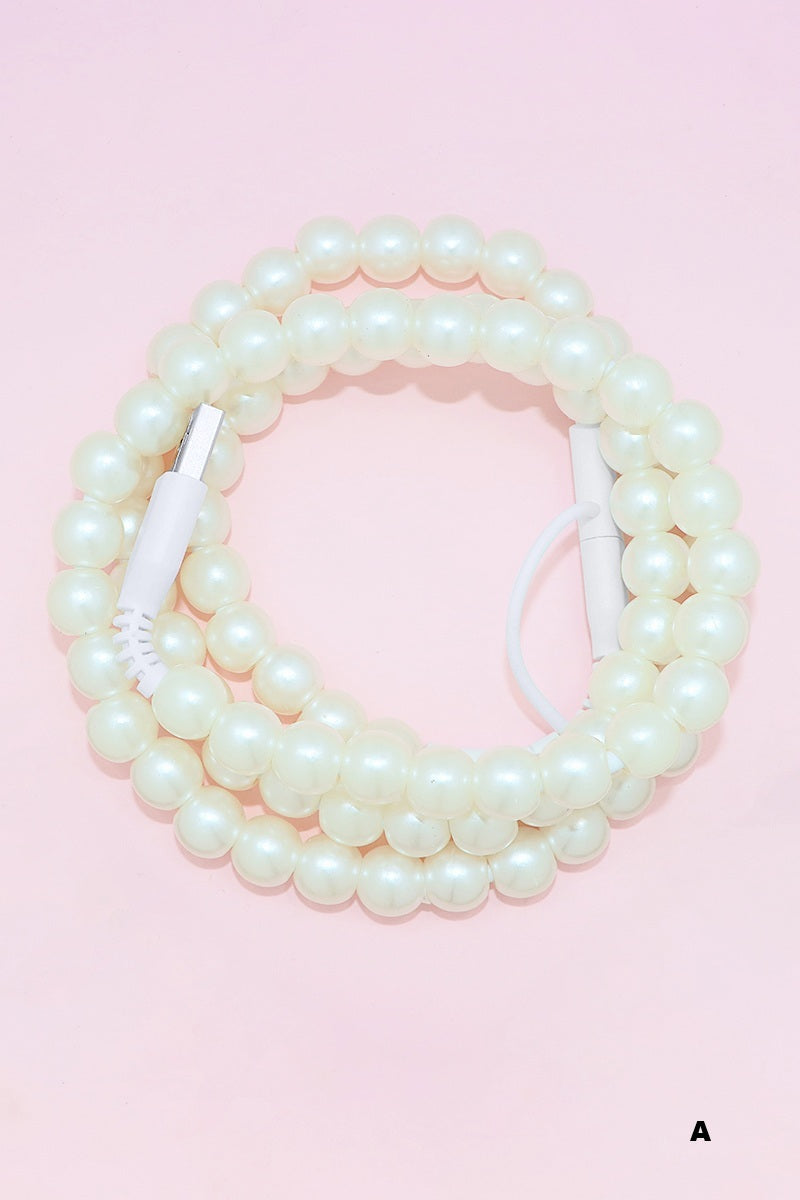 BEADED DUAL USB FAST CHARGING CABLE - UNIVERSAL