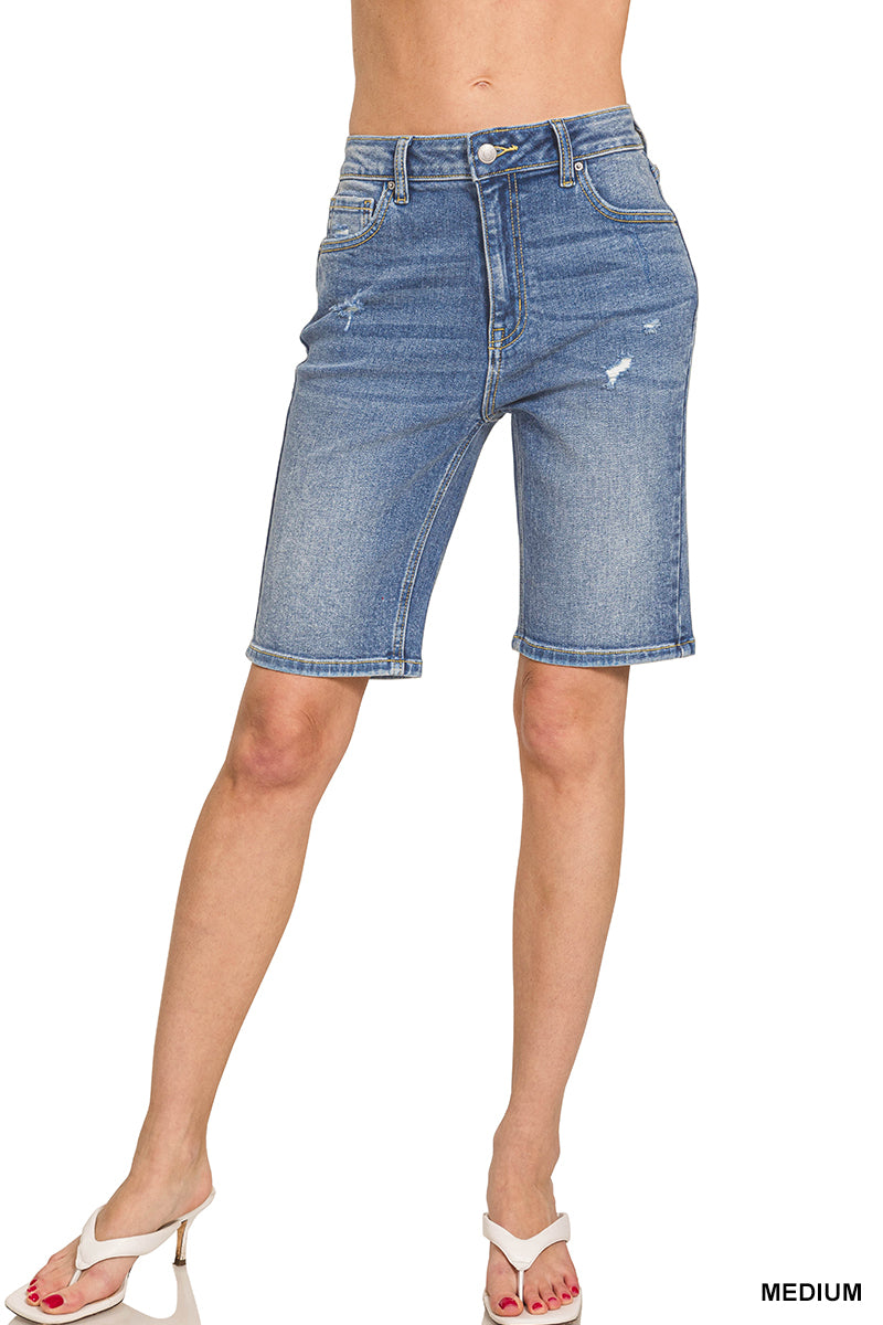 High waisted bermuda short pants