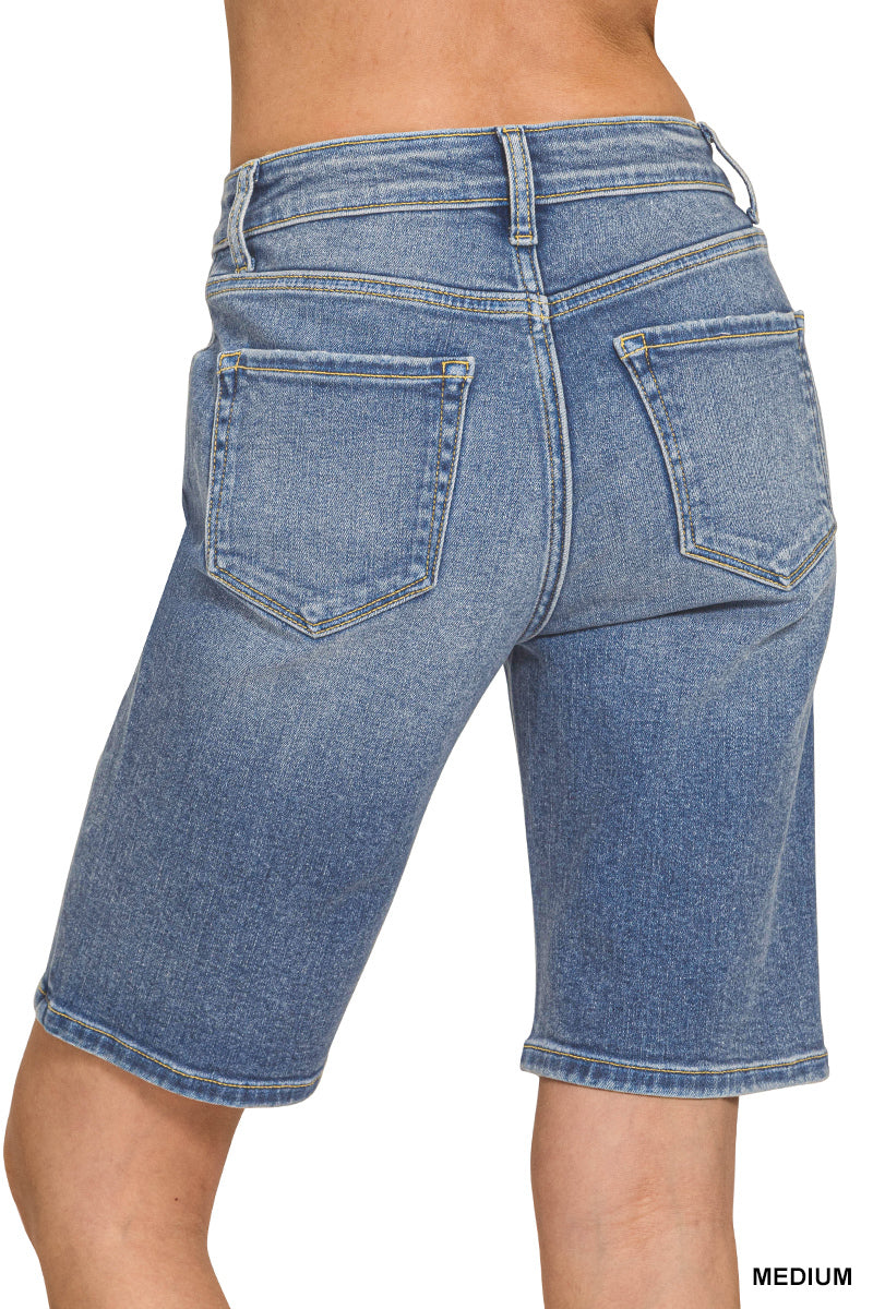 High waisted bermuda short pants