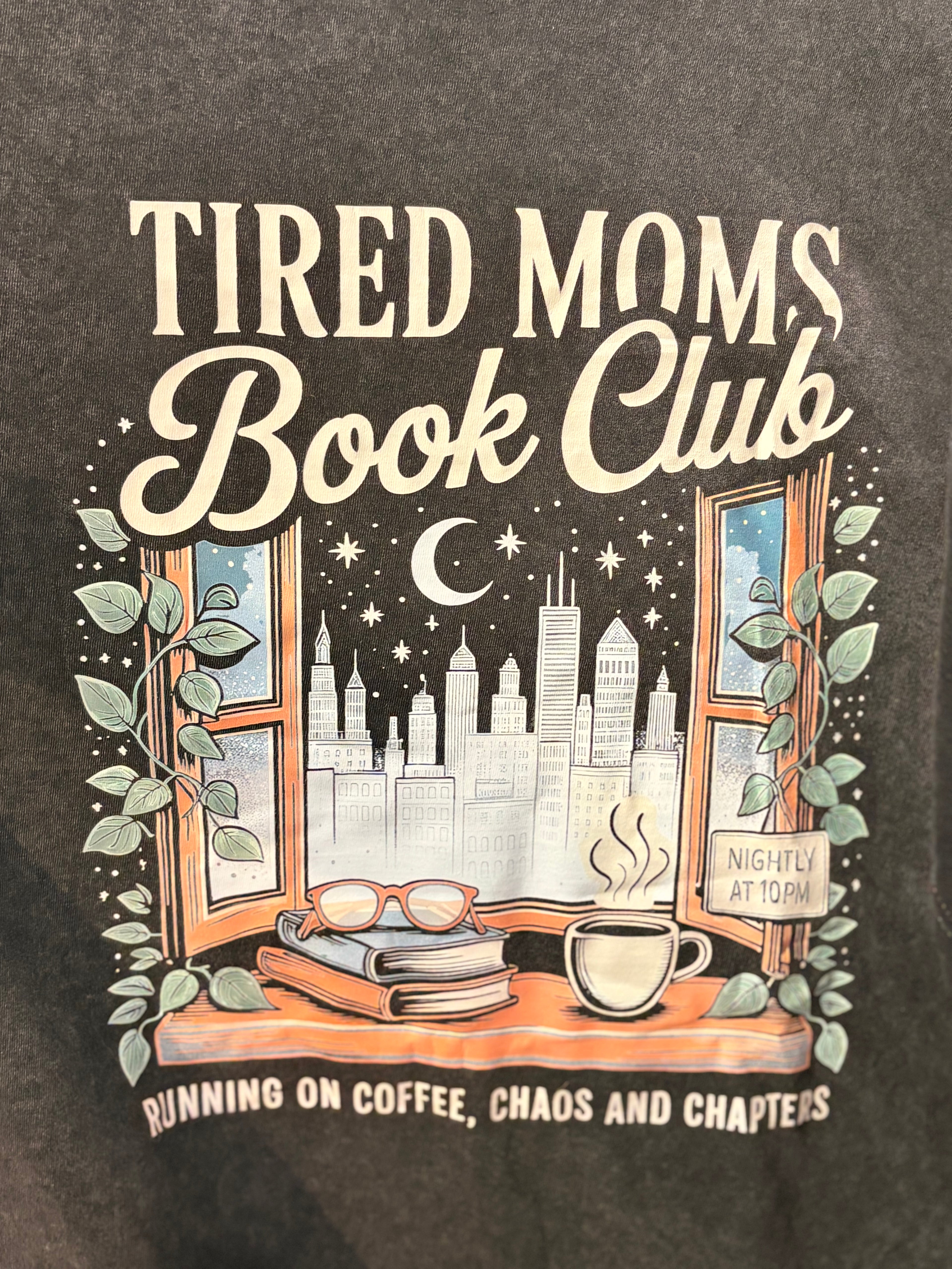 Tired Moms Book Club Graphic T-Shirt