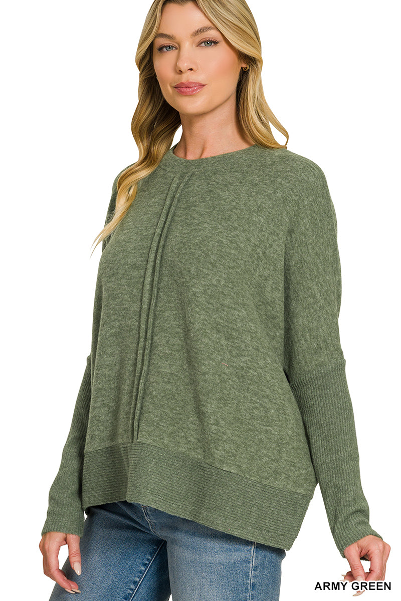 Soft Center Seam Sweater