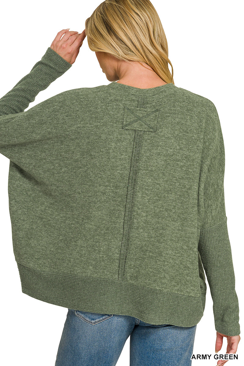 Soft Center Seam Sweater