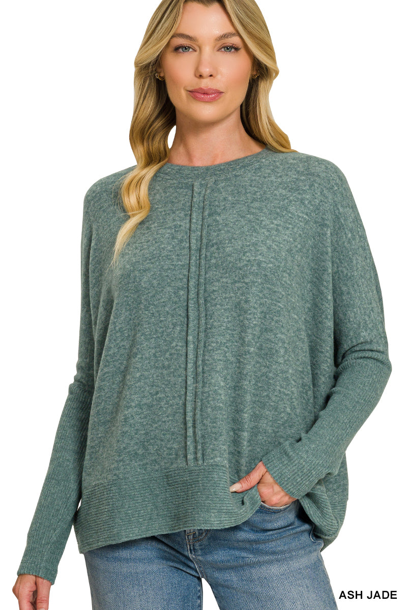 Soft Center Seam Sweater