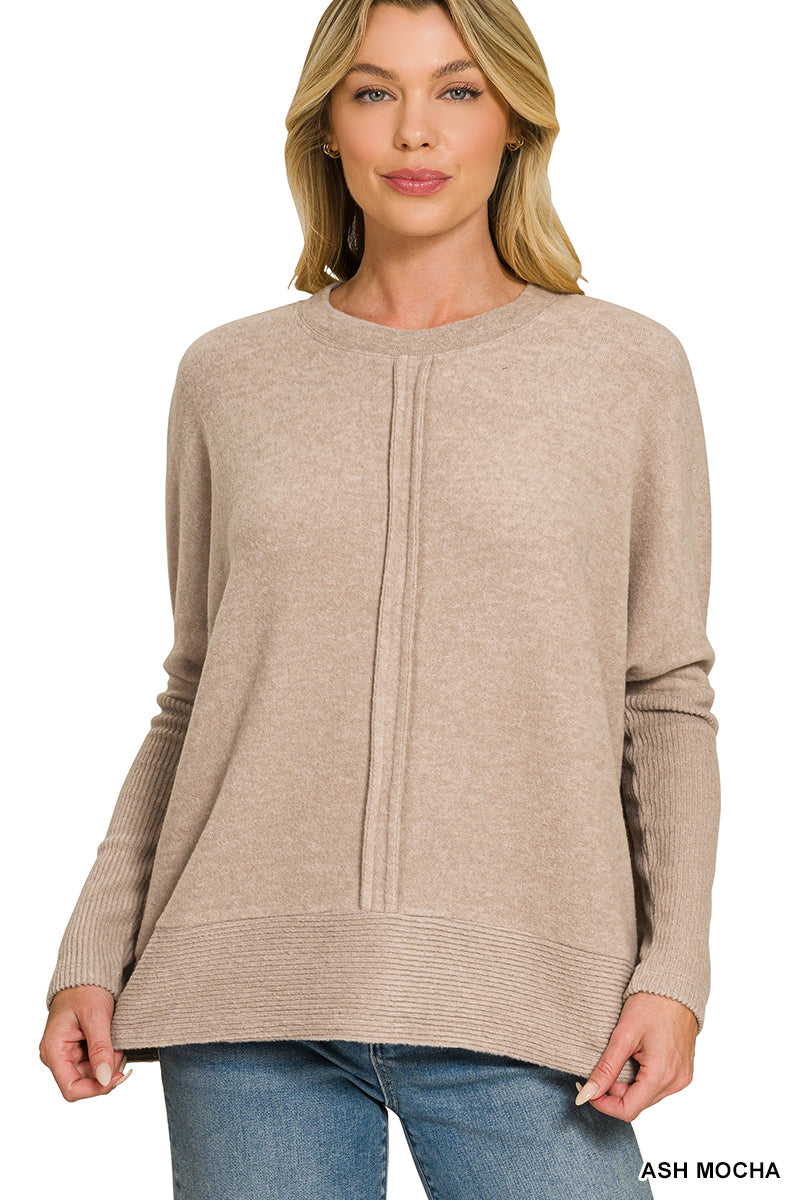 Soft Center Seam Sweater