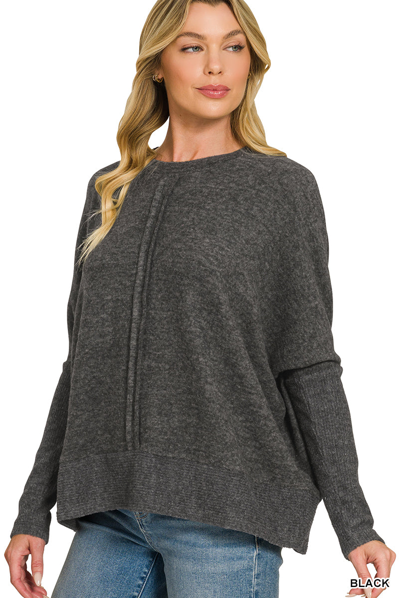 Soft Center Seam Sweater
