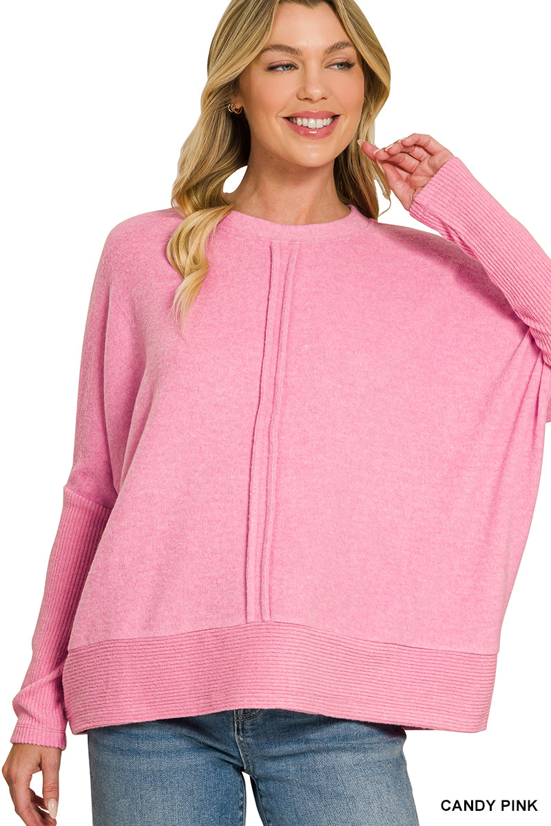 Soft Center Seam Sweater