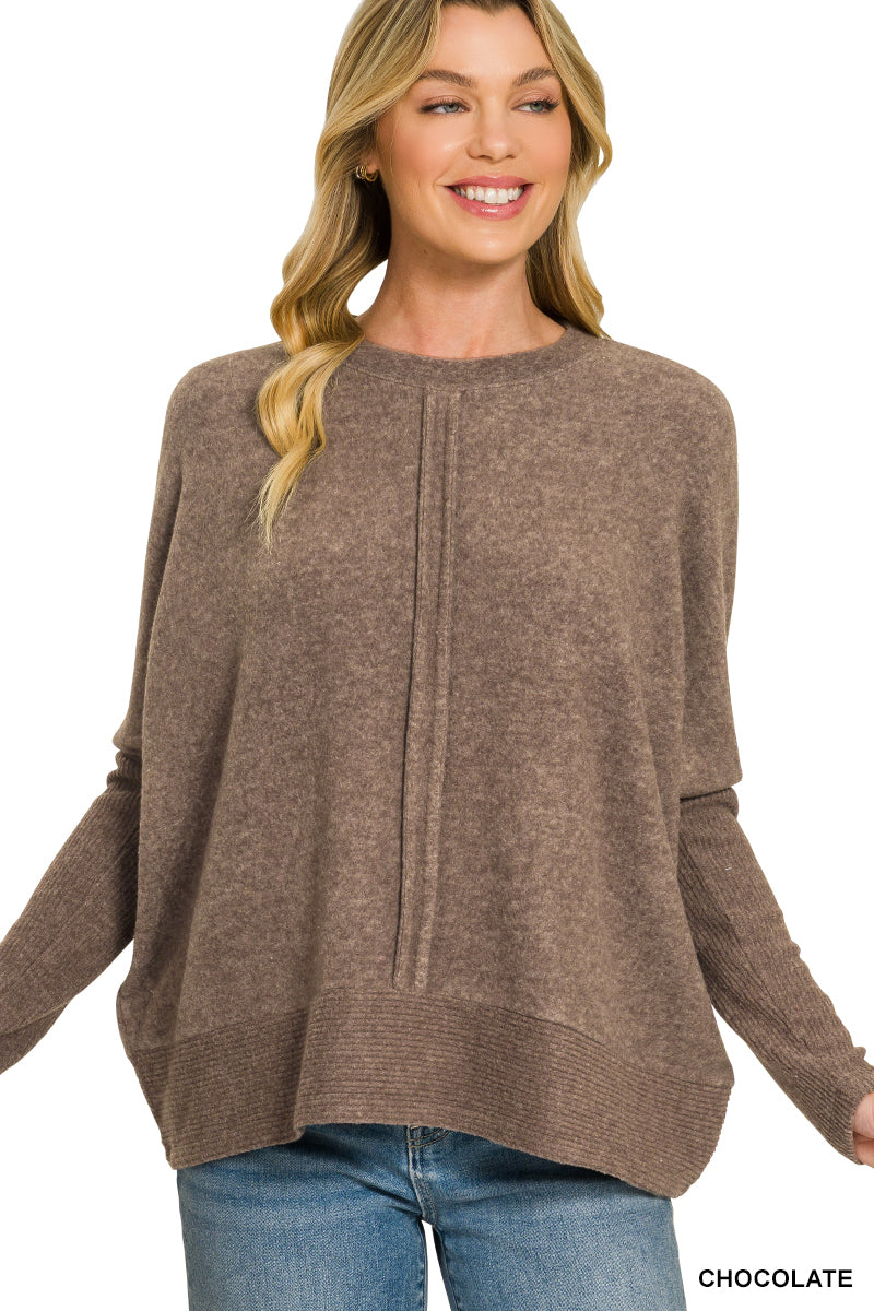 Soft Center Seam Sweater