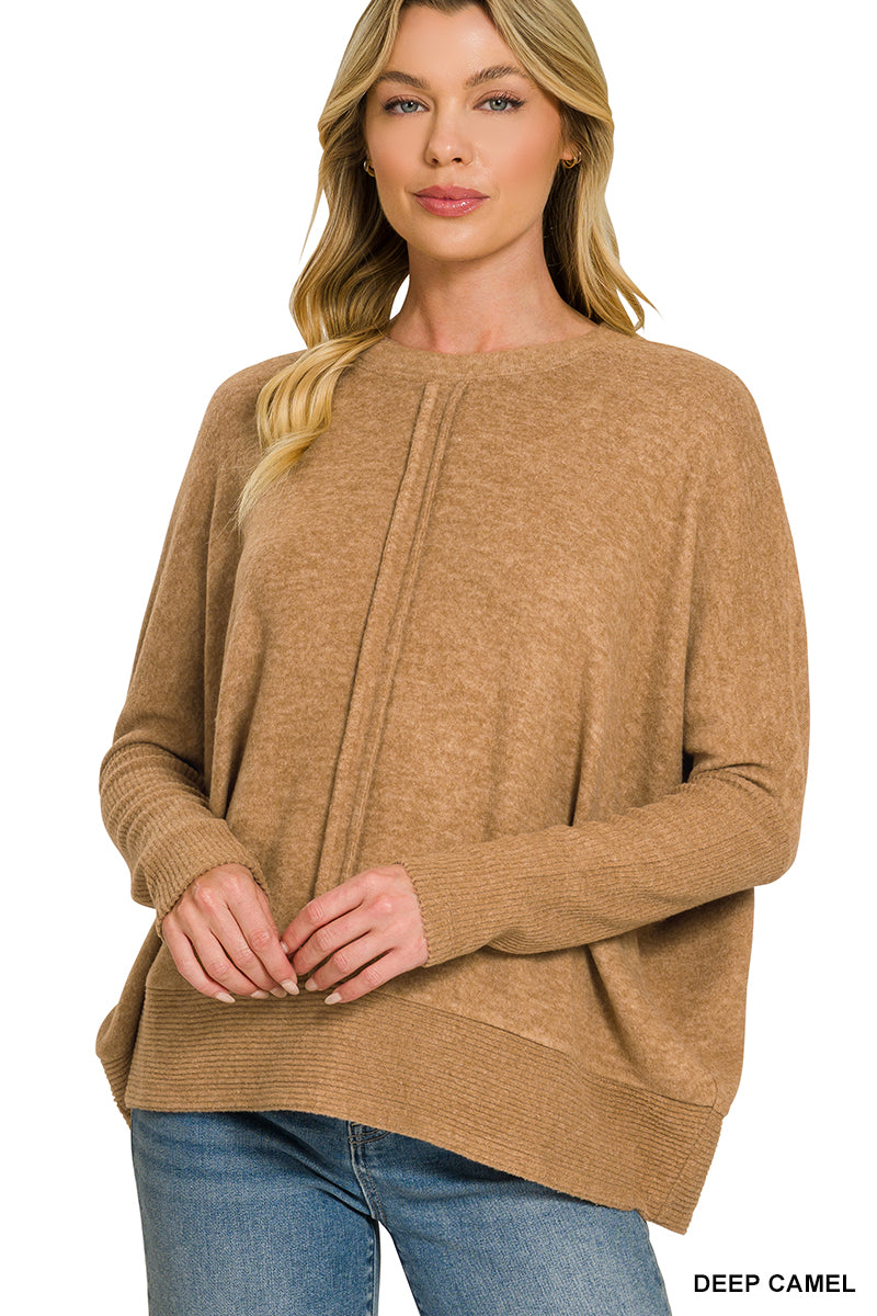 Soft Center Seam Sweater