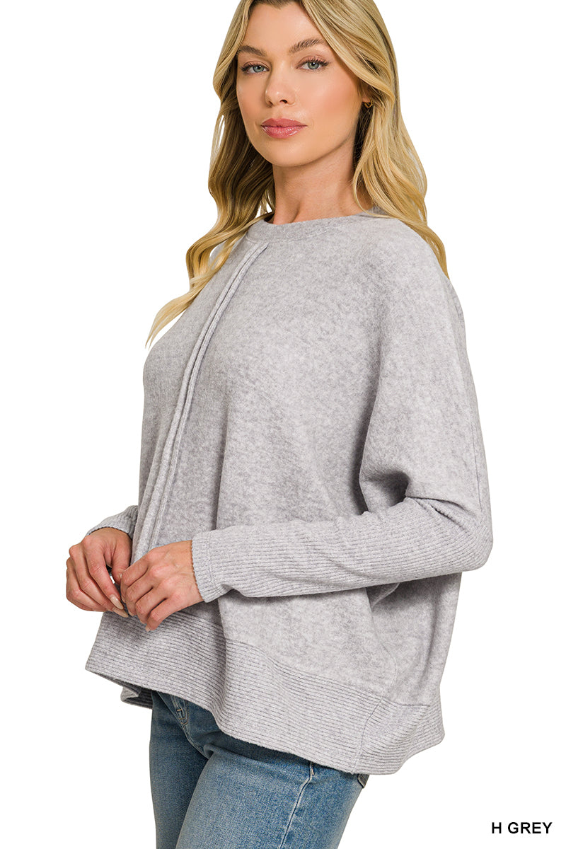 Soft Center Seam Sweater