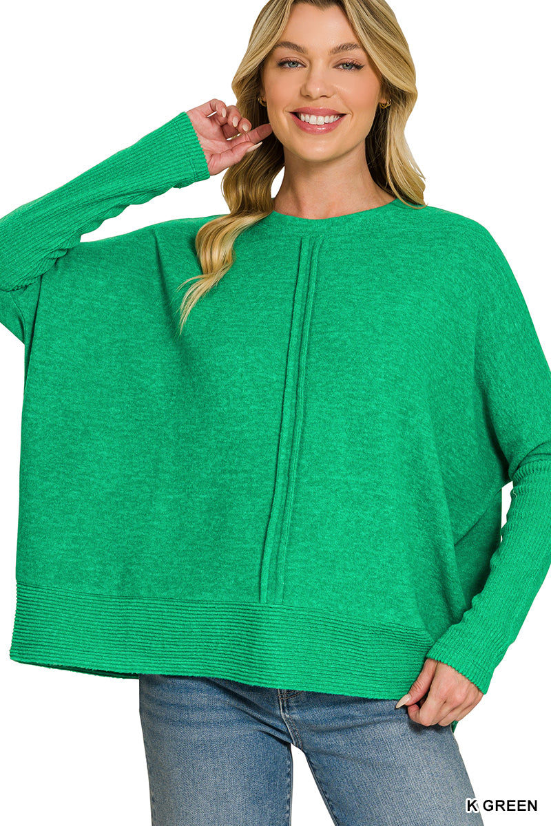 Soft Center Seam Sweater