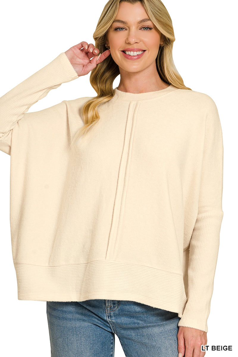 Soft Center Seam Sweater