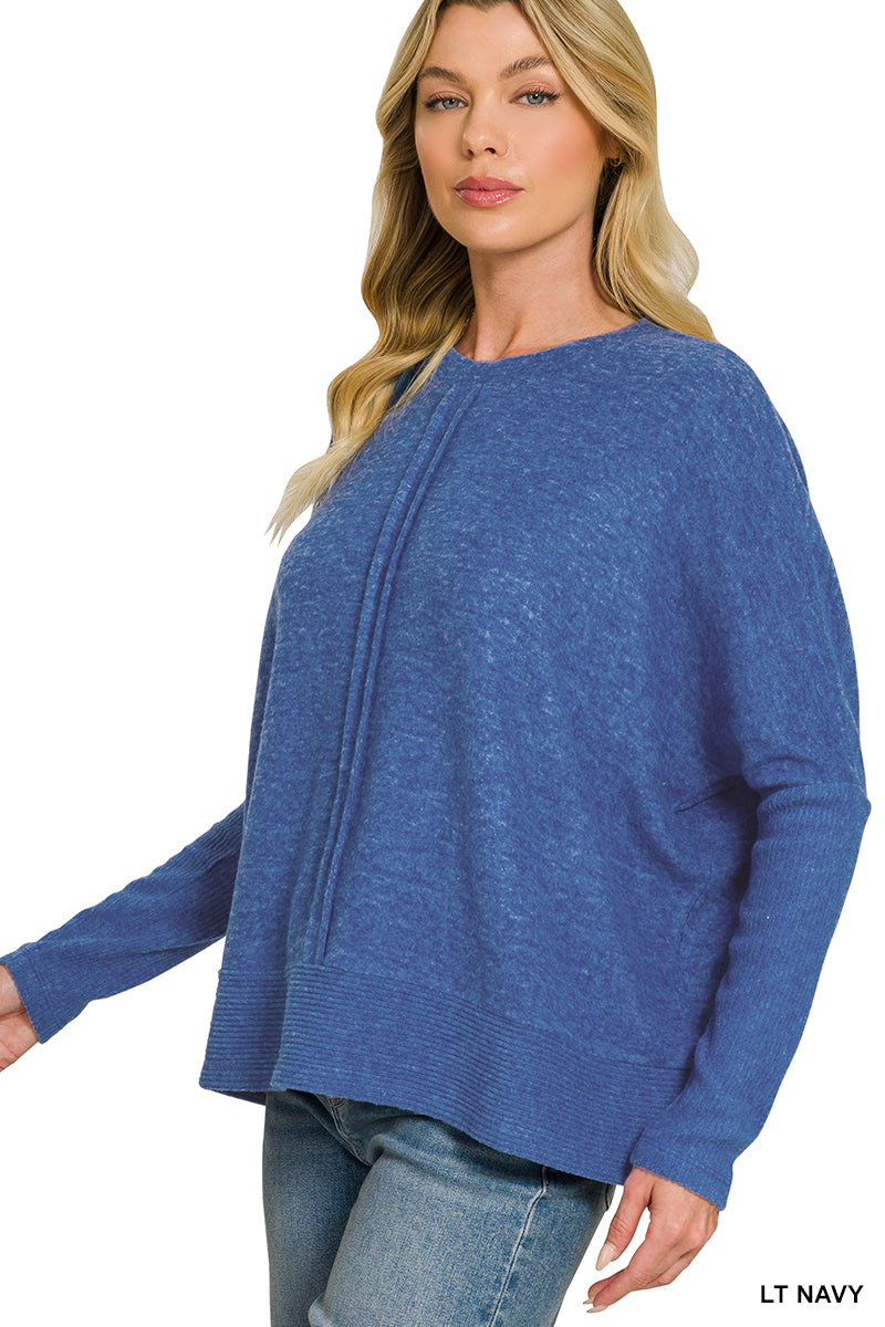 Soft Center Seam Sweater