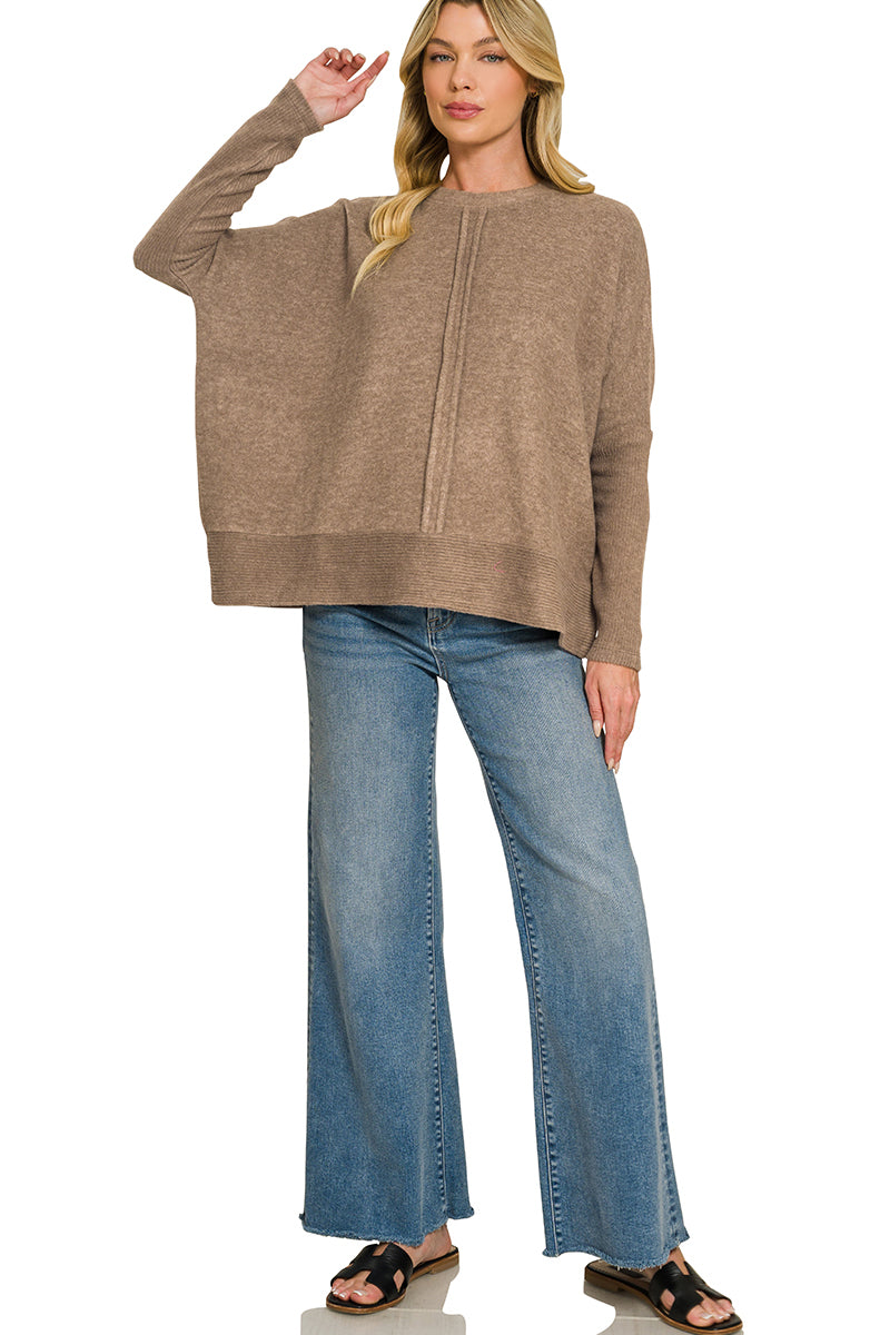 Soft Center Seam Sweater