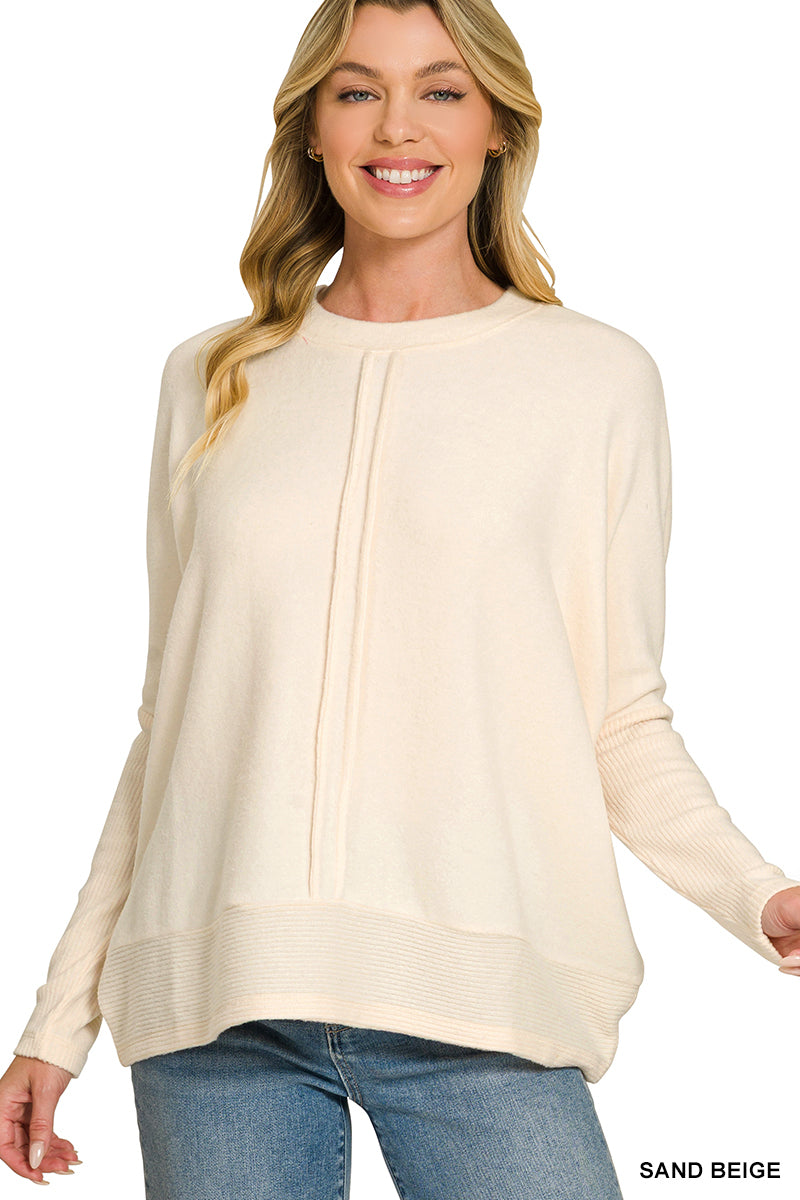 Soft Center Seam Sweater