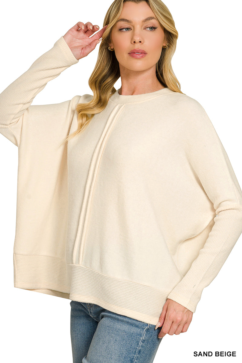 Soft Center Seam Sweater