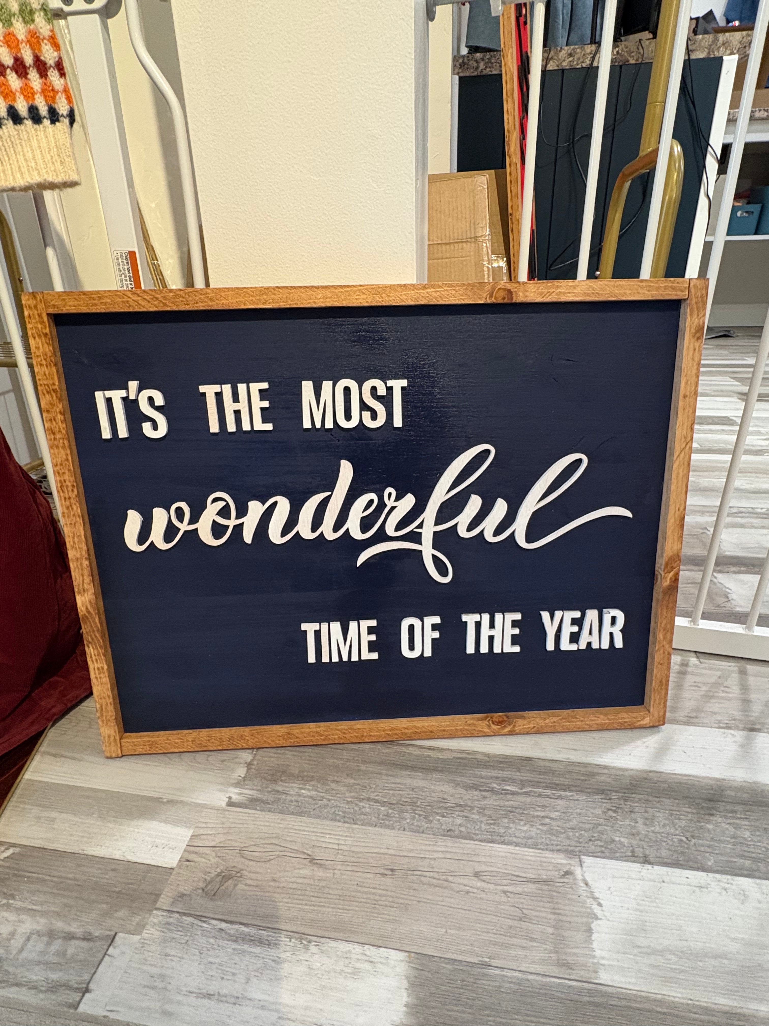 Handmade “It’s the most wonderful time of the year”