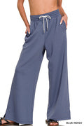 Zenana Wide Leg Drawstring Lounge Pants