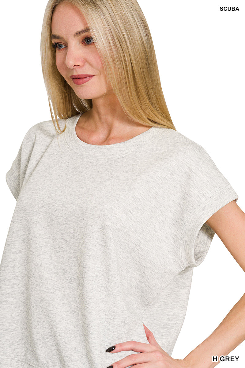 SCUBA SHORT SLEEVE SWEATSHIRTS - Zenana