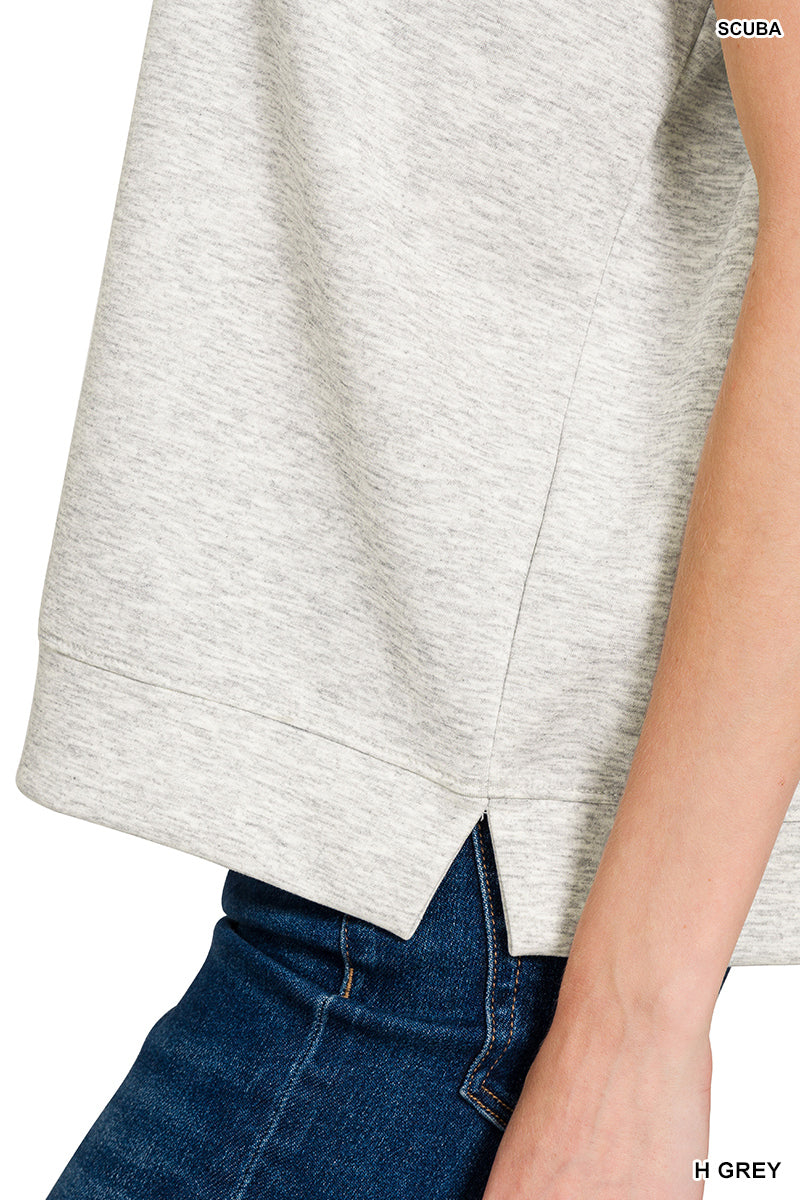 SCUBA SHORT SLEEVE SWEATSHIRTS - Zenana