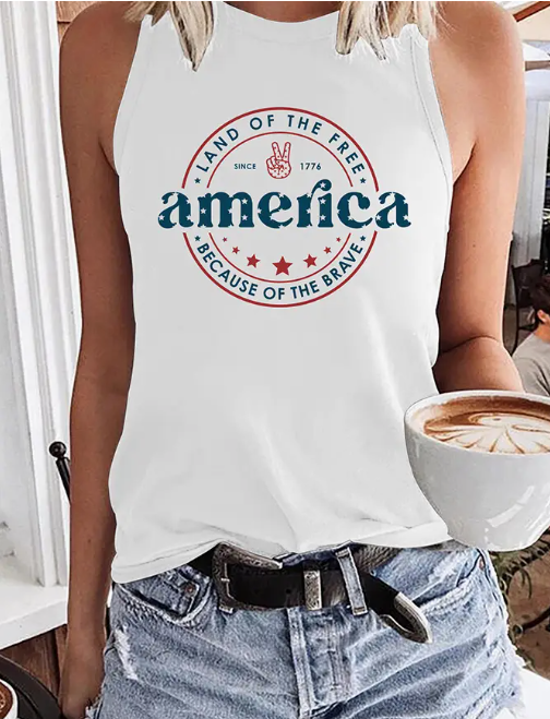 America Graphic Tank Top