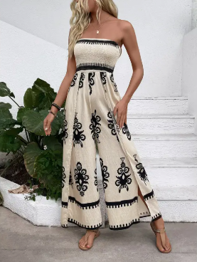 Summer Classic Strapless Jumpsuit