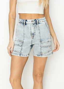 Risen Brand High Rise Cargo Shorts