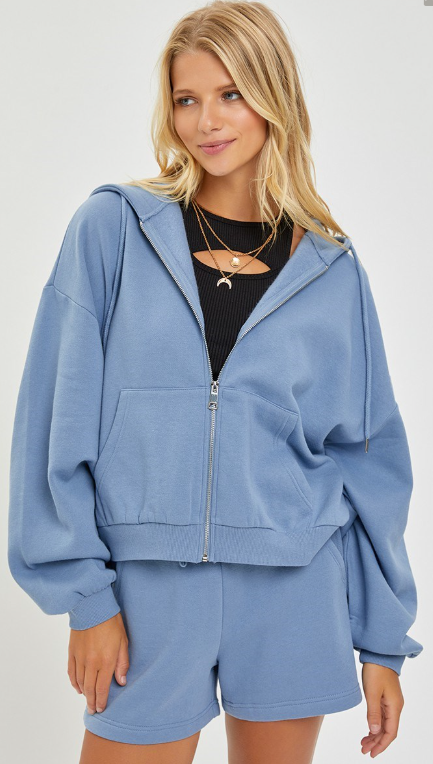 Oversized Balloon Sleeve Hoodie