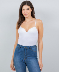 Ribbed Camisole Bodysuit