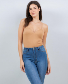 Ribbed Camisole Bodysuit