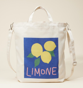 Fruit Printed Canvas Tote Bag
