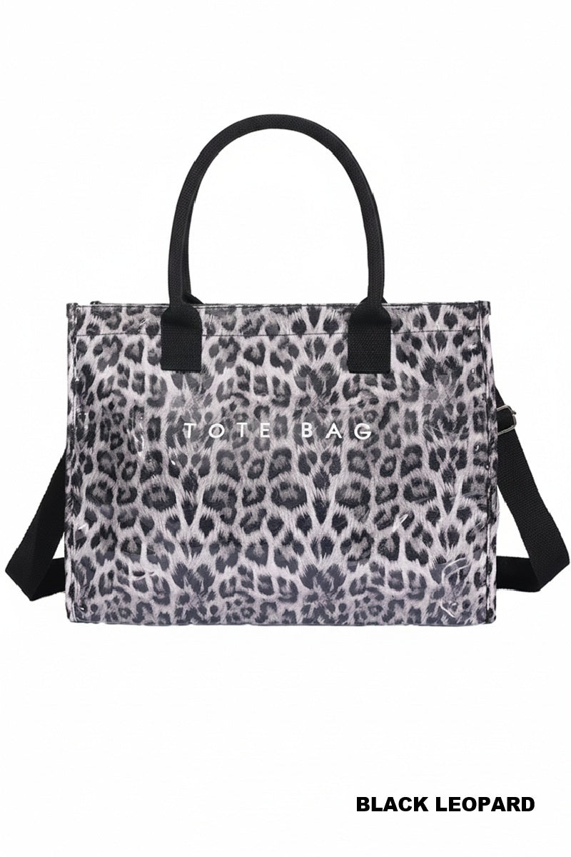 PVC KRAFT OVERSIZED TOTE BAG
